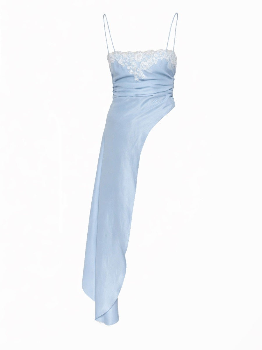Moschino Women's Asymmetrical Blouse Blue, view 3