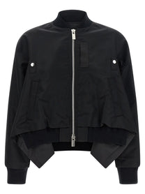 Sacai Asymmetrical Blouson Bottom Black