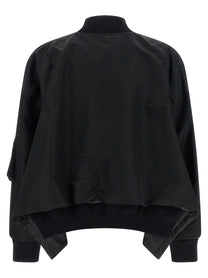 Sacai Asymmetrical Blouson Bottom Black