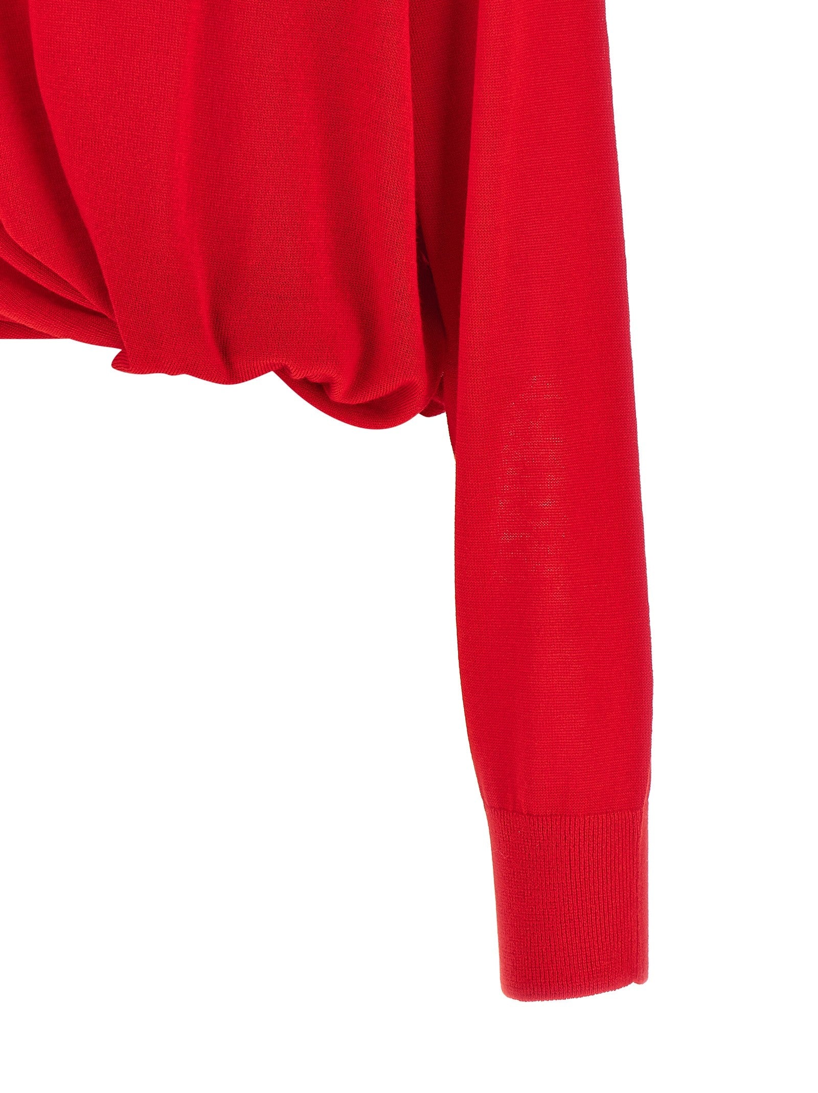 Loewe Asymmetrical Cut Sweater Red