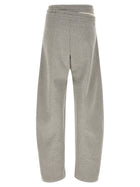 The Attico Asymmetrical Double Waist Trousers Grey, view 2