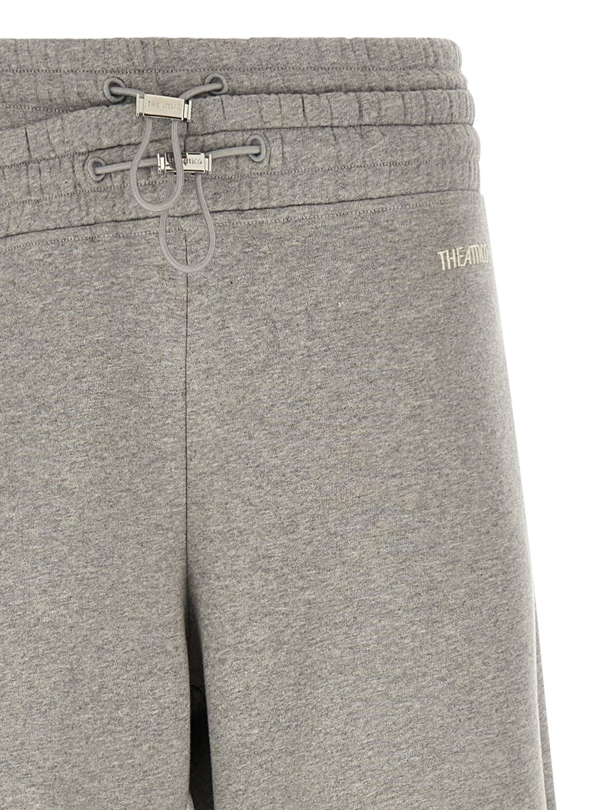 The Attico Asymmetrical Double Waist Trousers Grey, view 3