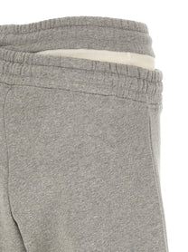 The Attico Asymmetrical Double Waist Trousers Grey