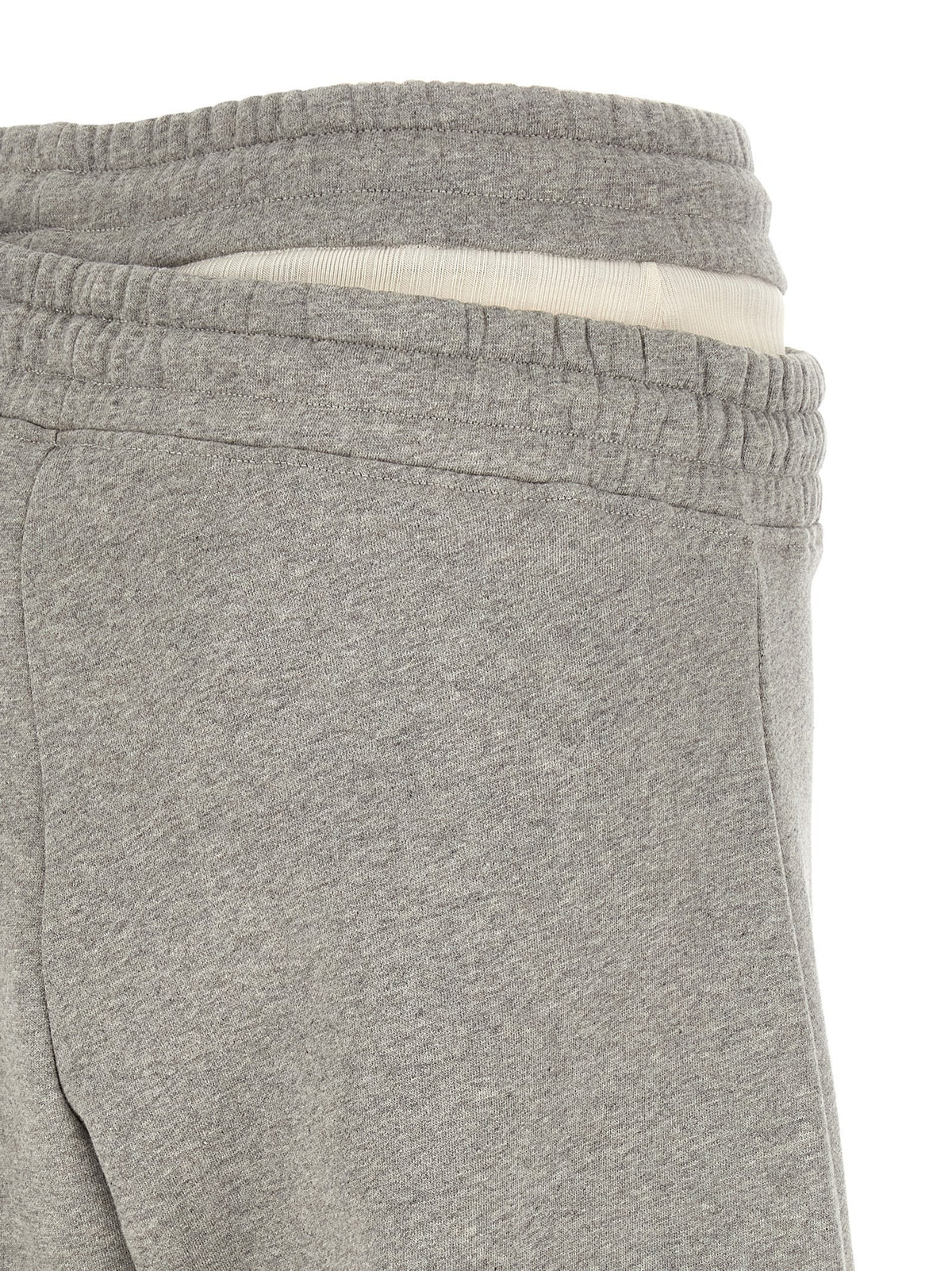 The Attico Asymmetrical Double Waist Trousers Grey, view 4