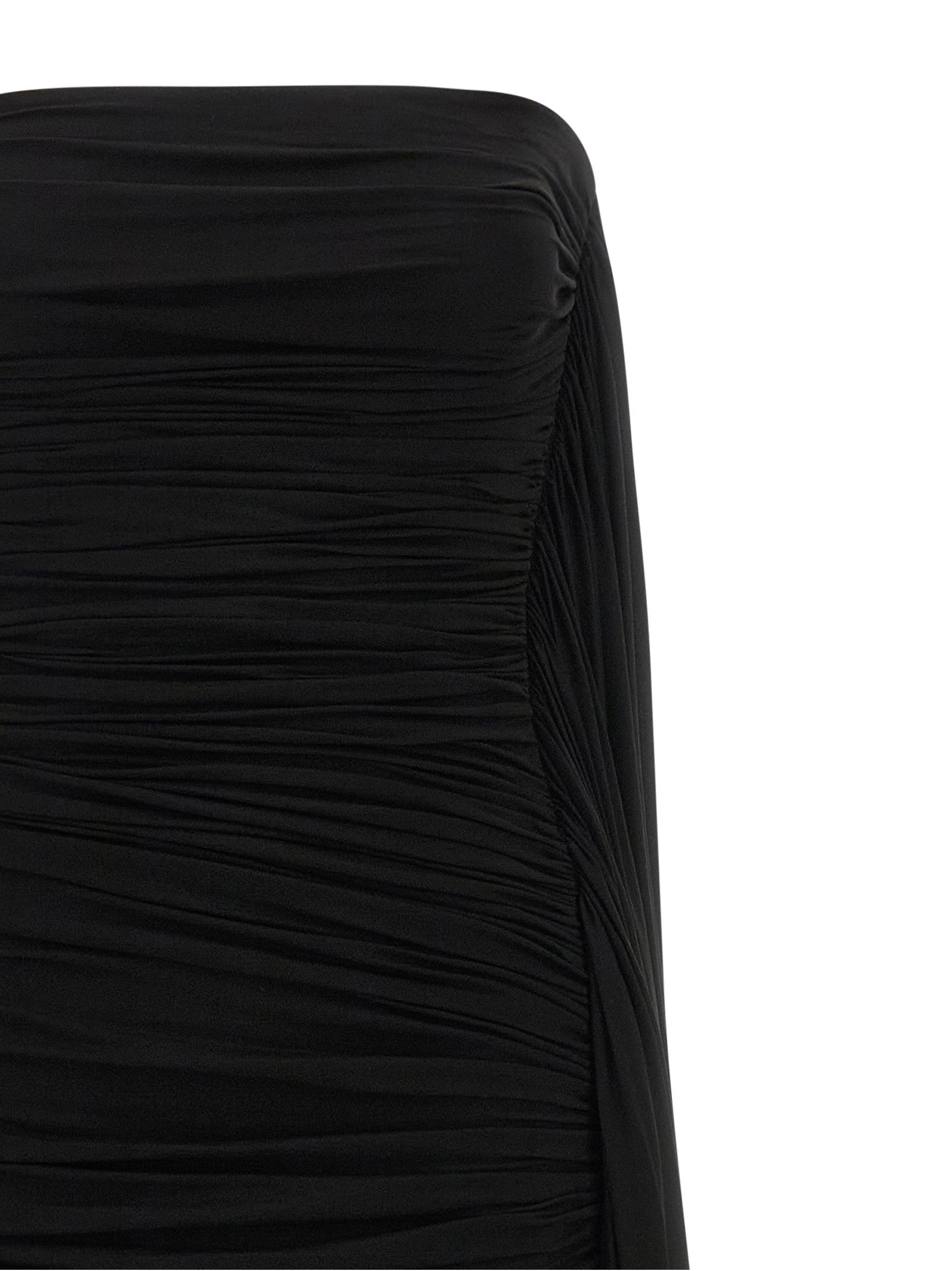 alexanderwang Asymmetrical Draped Dress Black