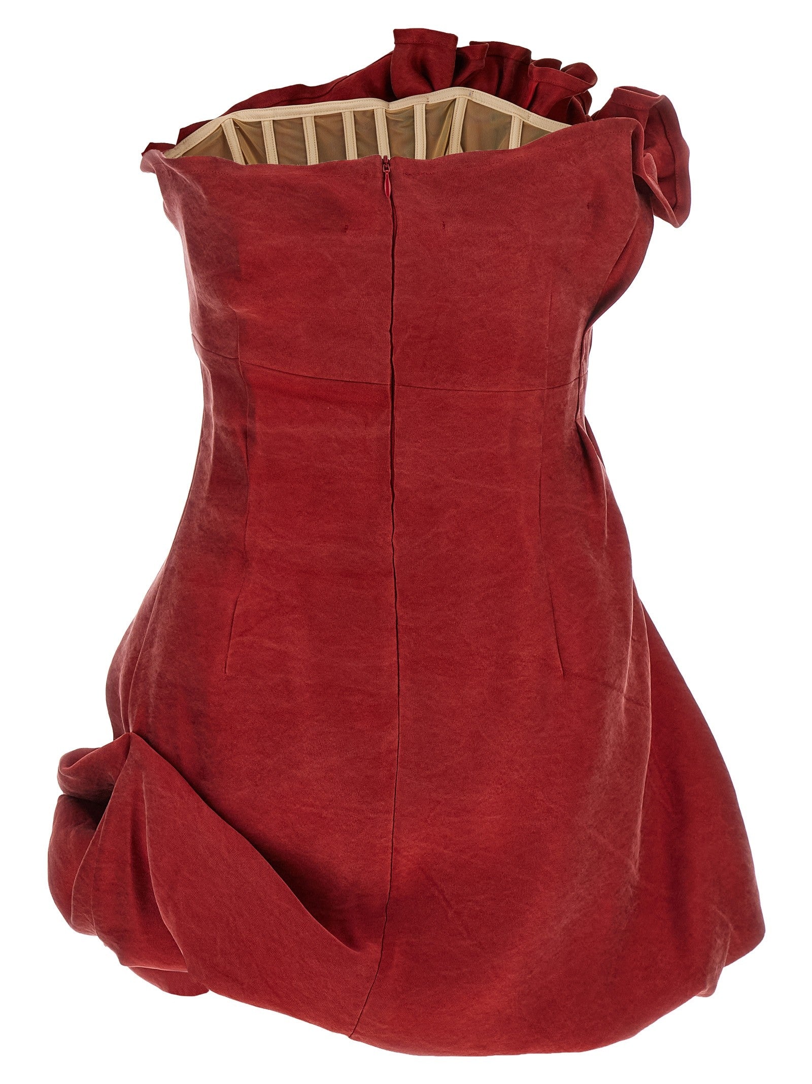 Magda Butrym Asymmetrical Dress Red