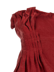 Magda Butrym Asymmetrical Dress Red