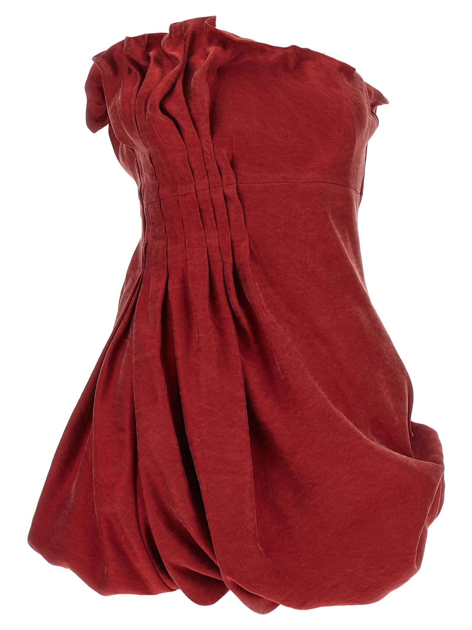Magda Butrym Asymmetrical Dress Red