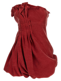 Magda Butrym Asymmetrical Dress Red