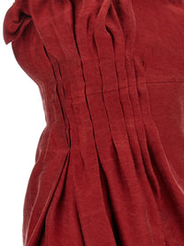 Magda Butrym Asymmetrical Dress Red