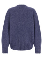 The Attico Asymmetrical Hem Sweater Blue, view 2