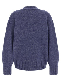 The Attico Asymmetrical Hem Sweater Blue