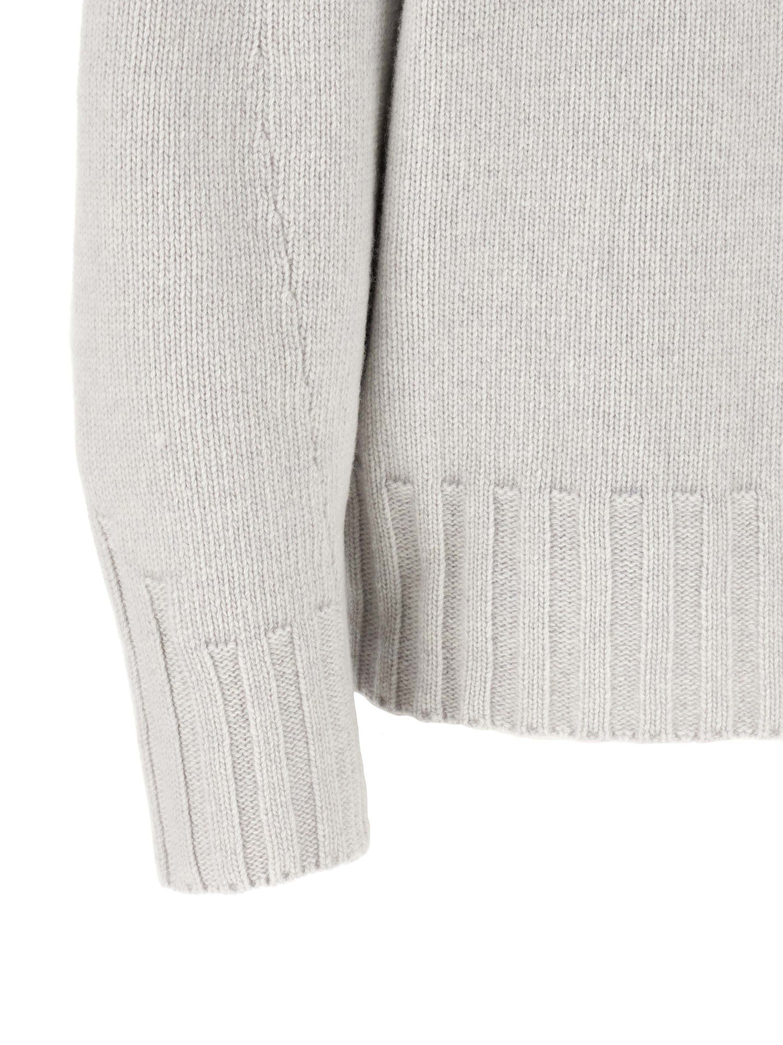 The Attico Asymmetrical Hem Sweater Grey