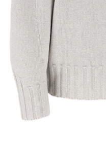 The Attico Asymmetrical Hem Sweater Grey