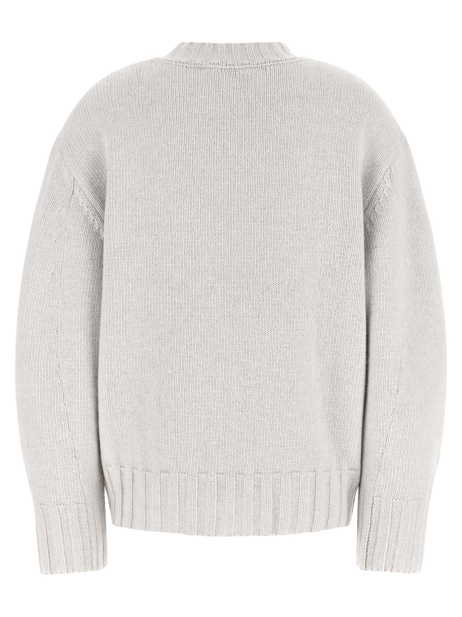 The Attico Asymmetrical Hem Sweater Grey
