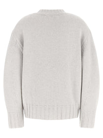 The Attico Asymmetrical Hem Sweater Grey