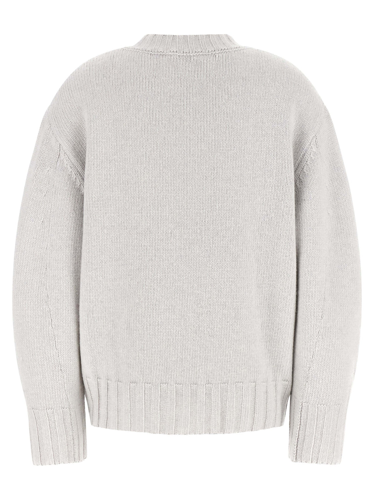 The Attico Asymmetrical Hem Sweater Grey, view 2