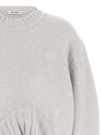 The Attico Asymmetrical Hem Sweater Grey