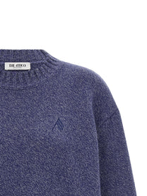 The Attico Asymmetrical Hem Sweater Blue