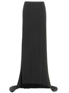 Magda Butrym Asymmetrical Long Skirt Black
