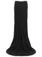 Magda Butrym Asymmetrical Long Skirt Black, view 2