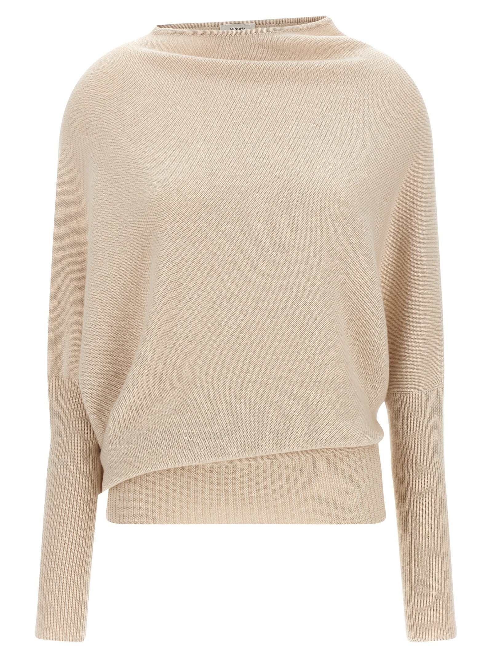 Agnona Asymmetrical Mesh Beige