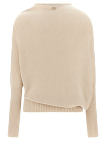 Agnona Asymmetrical Mesh Beige