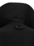 Balenciaga Asymmetrical Neck Caban Black, view 4