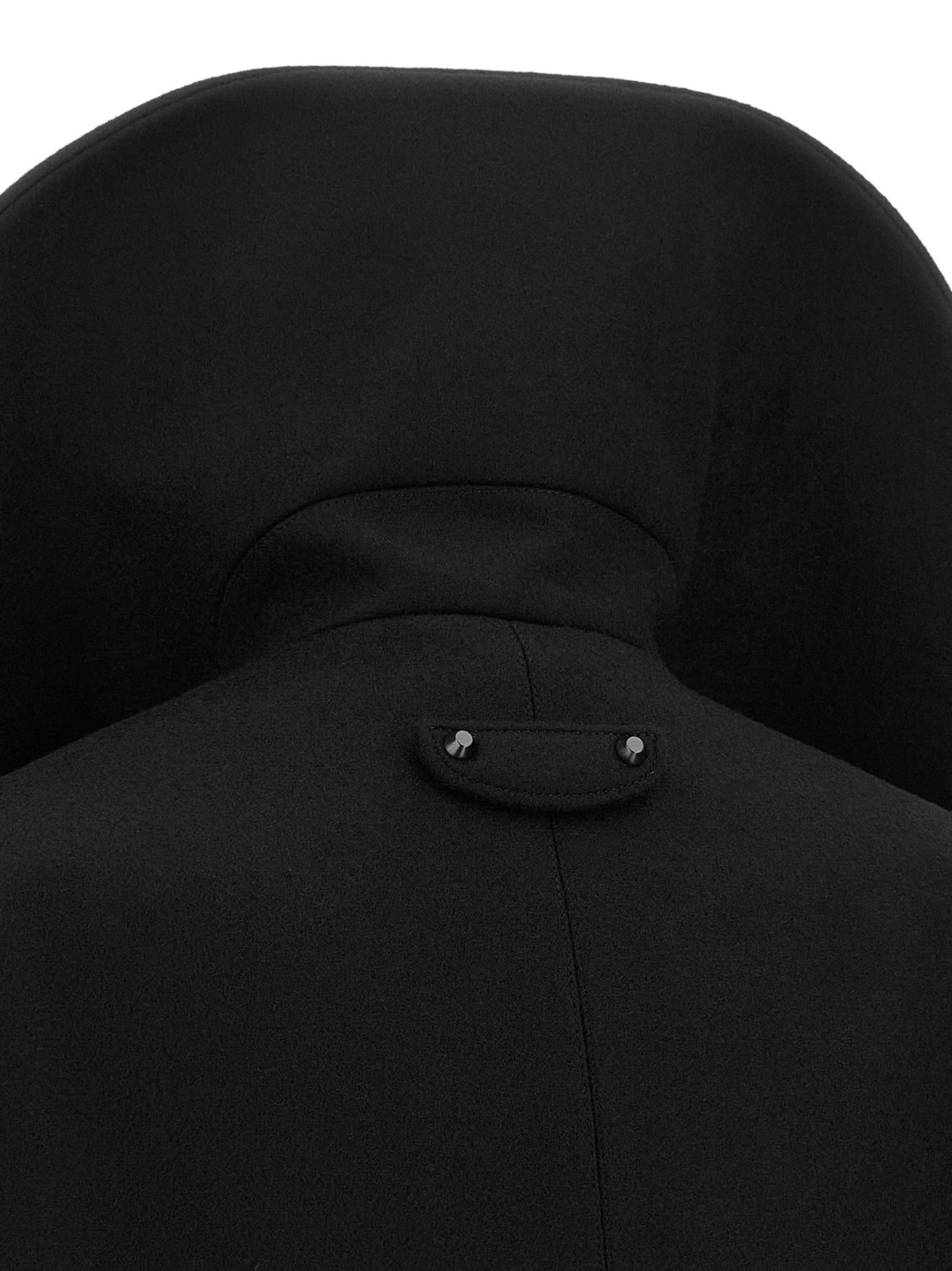 Balenciaga Asymmetrical Neck Caban Black