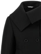 Balenciaga Asymmetrical Neck Caban Black, view 3
