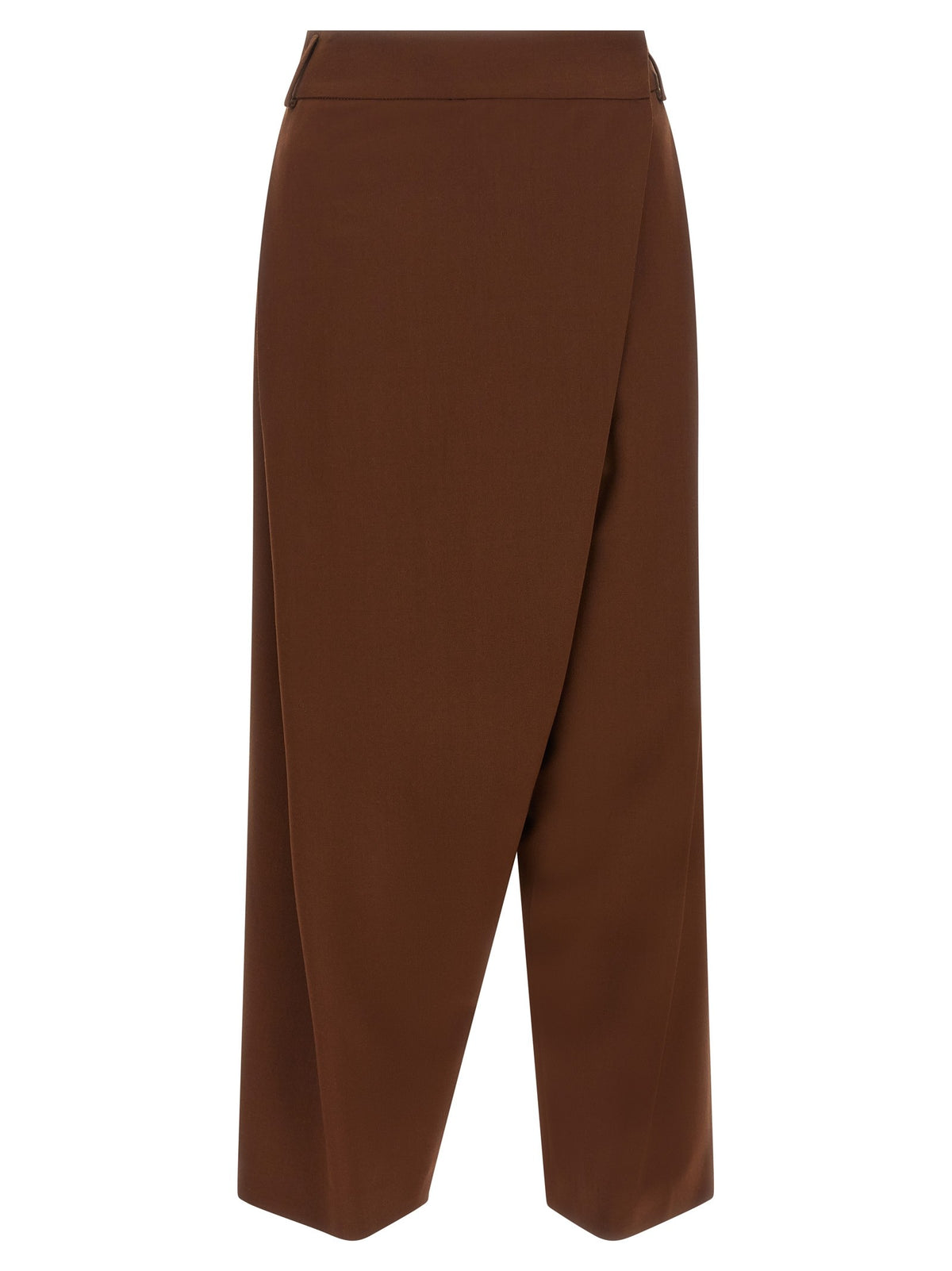 Alberto Biani Asymmetrical Panel Pants Brown
