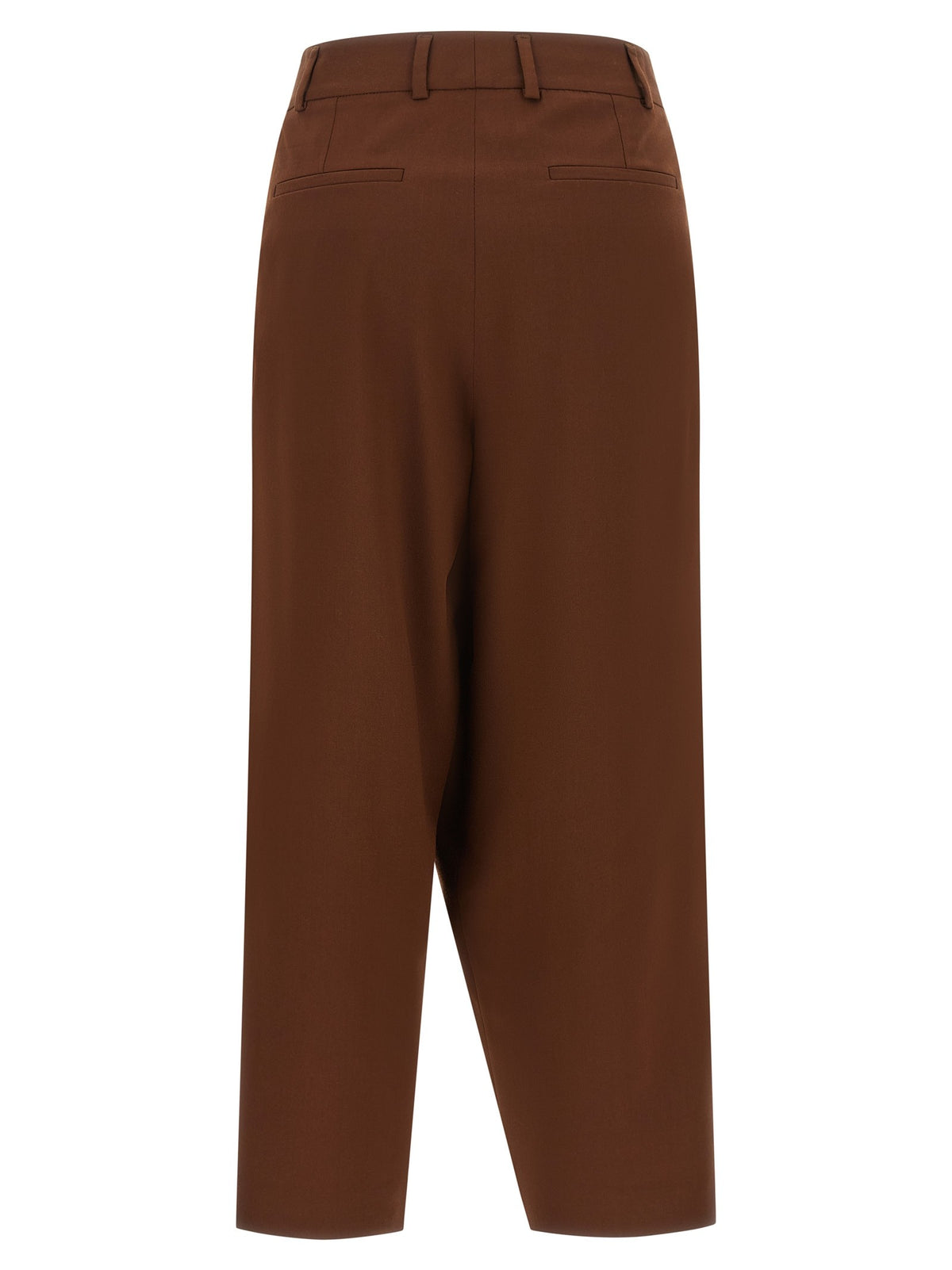 Alberto Biani Asymmetrical Panel Pants Brown, view 2