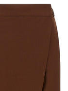 Alberto Biani Asymmetrical Panel Pants Brown, view 3