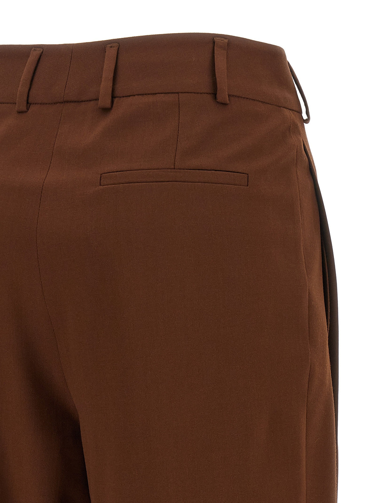 Alberto Biani Asymmetrical Panel Pants Brown, view 4