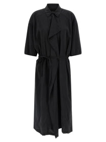 Lemaire Asymmetrical Shirt Dress Dress Black