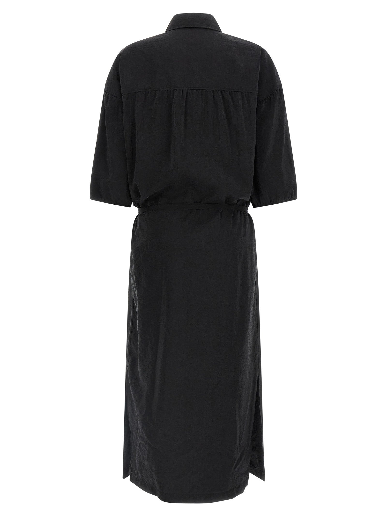 Lemaire Asymmetrical Shirt Dress Dress Black