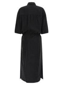 Lemaire Asymmetrical Shirt Dress Dress Black