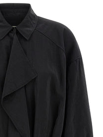 Lemaire Asymmetrical Shirt Dress Dress Black