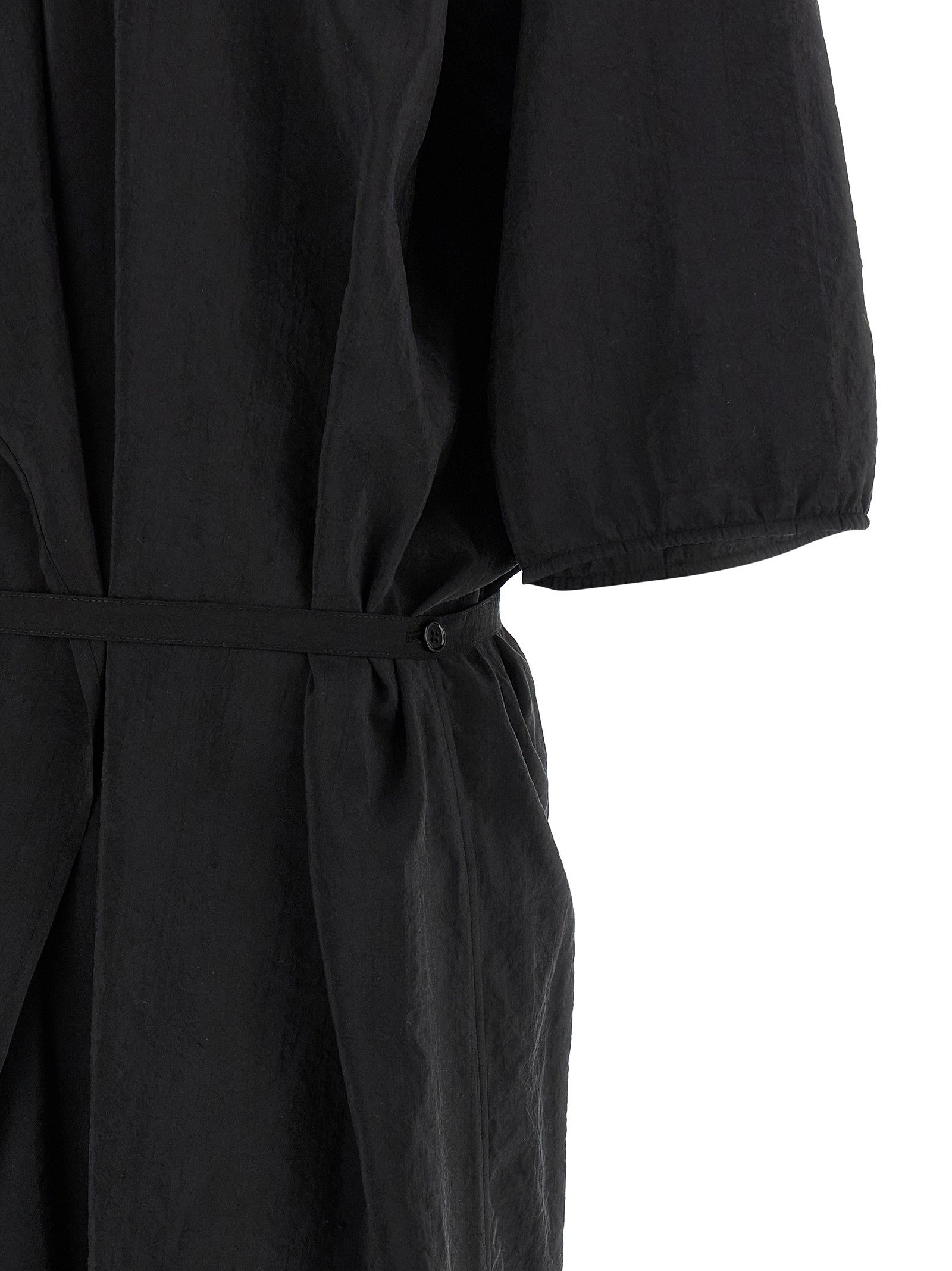 Lemaire Asymmetrical Shirt Dress Dress Black