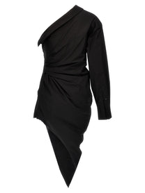 alexanderwang Asymmetrical Shirt Dress Black