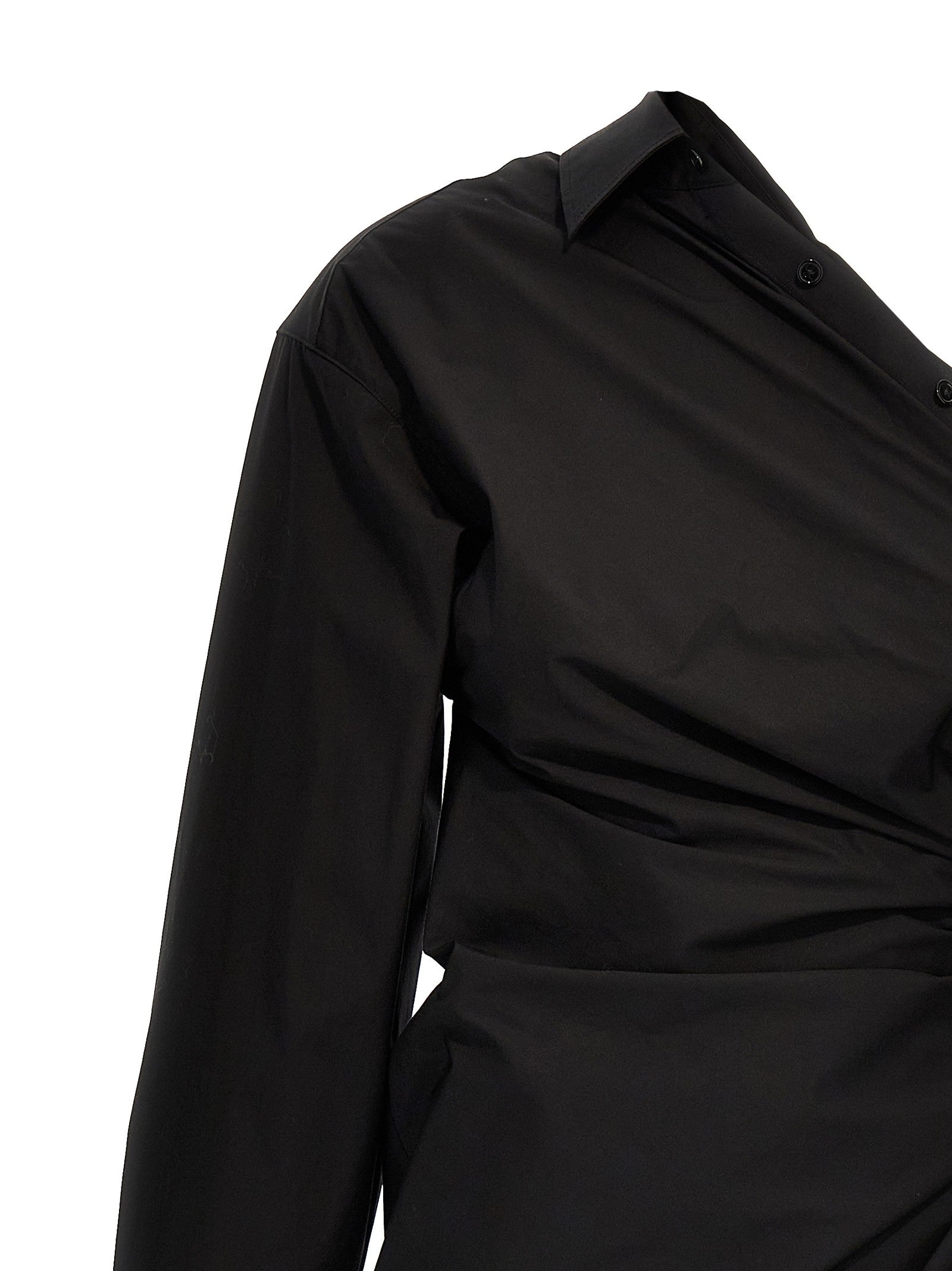 alexanderwang Asymmetrical Shirt Dress Black
