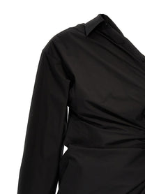 alexanderwang Asymmetrical Shirt Dress Black