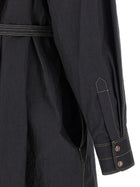 Lemaire Asymmetrical Shirt Dress Grey, view 5