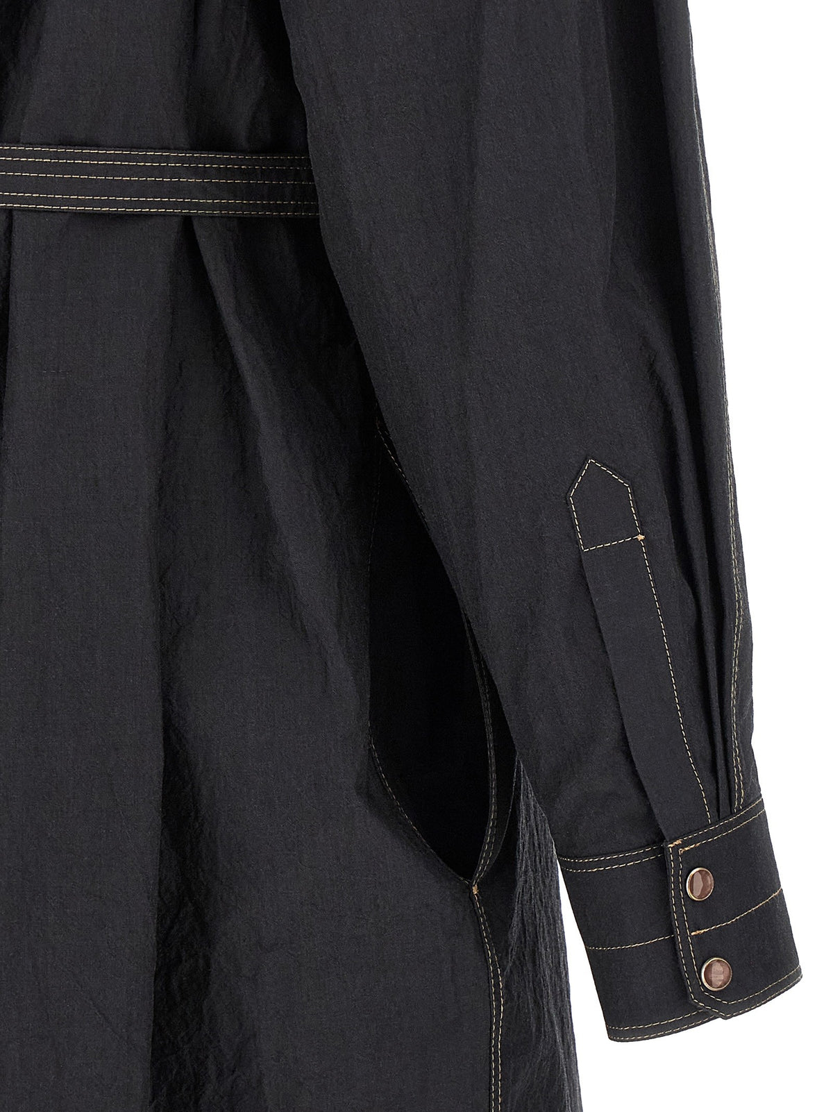 Lemaire Asymmetrical Shirt Dress Grey, view 5