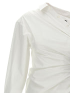 alexanderwang Asymmetrical Shirt Dress White, view 4