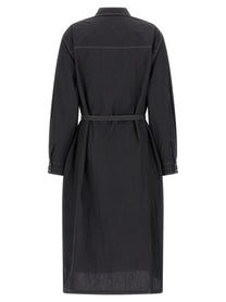 Lemaire Asymmetrical Shirt Dress Grey, view 3