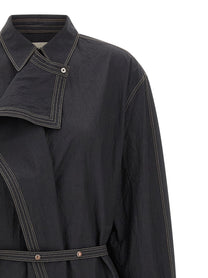 Lemaire Asymmetrical Shirt Dress Grey, view 4