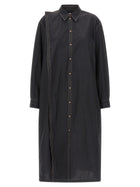 Lemaire Asymmetrical Shirt Dress Grey, view 2