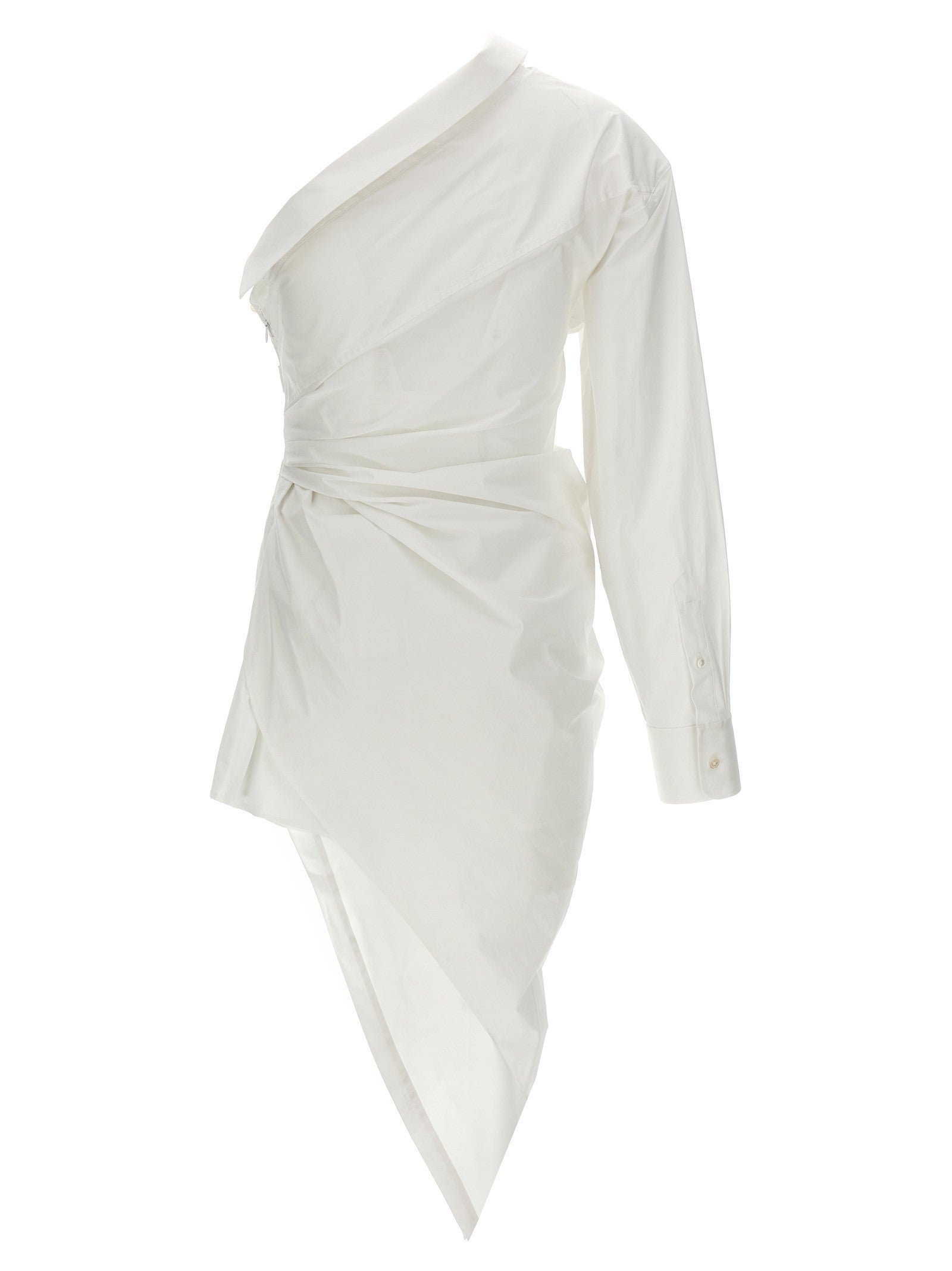 alexanderwang Asymmetrical Shirt Dress White