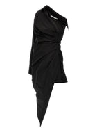 alexanderwang Asymmetrical Shirt Dress Black, view 3